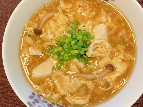 包丁いらず！卵と豆腐のあんかけうどん